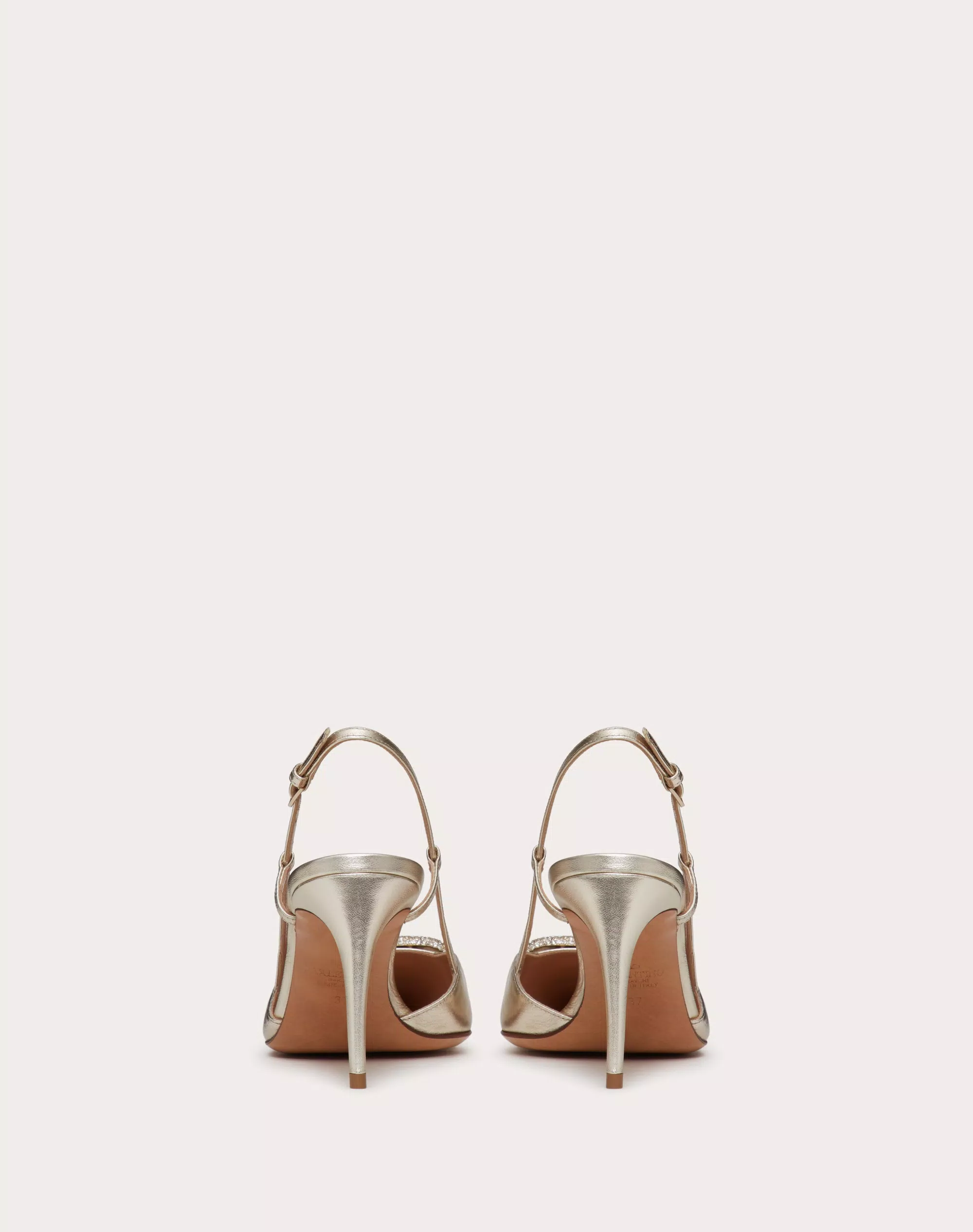 VLOGO GLOW LAMINATED NAPPA SLINGBACK PUMP 80 MM / 3.15 IN.